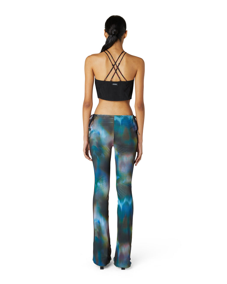 Interlude Mesh Flared Trousers