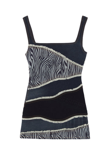 Rework Denim Dress