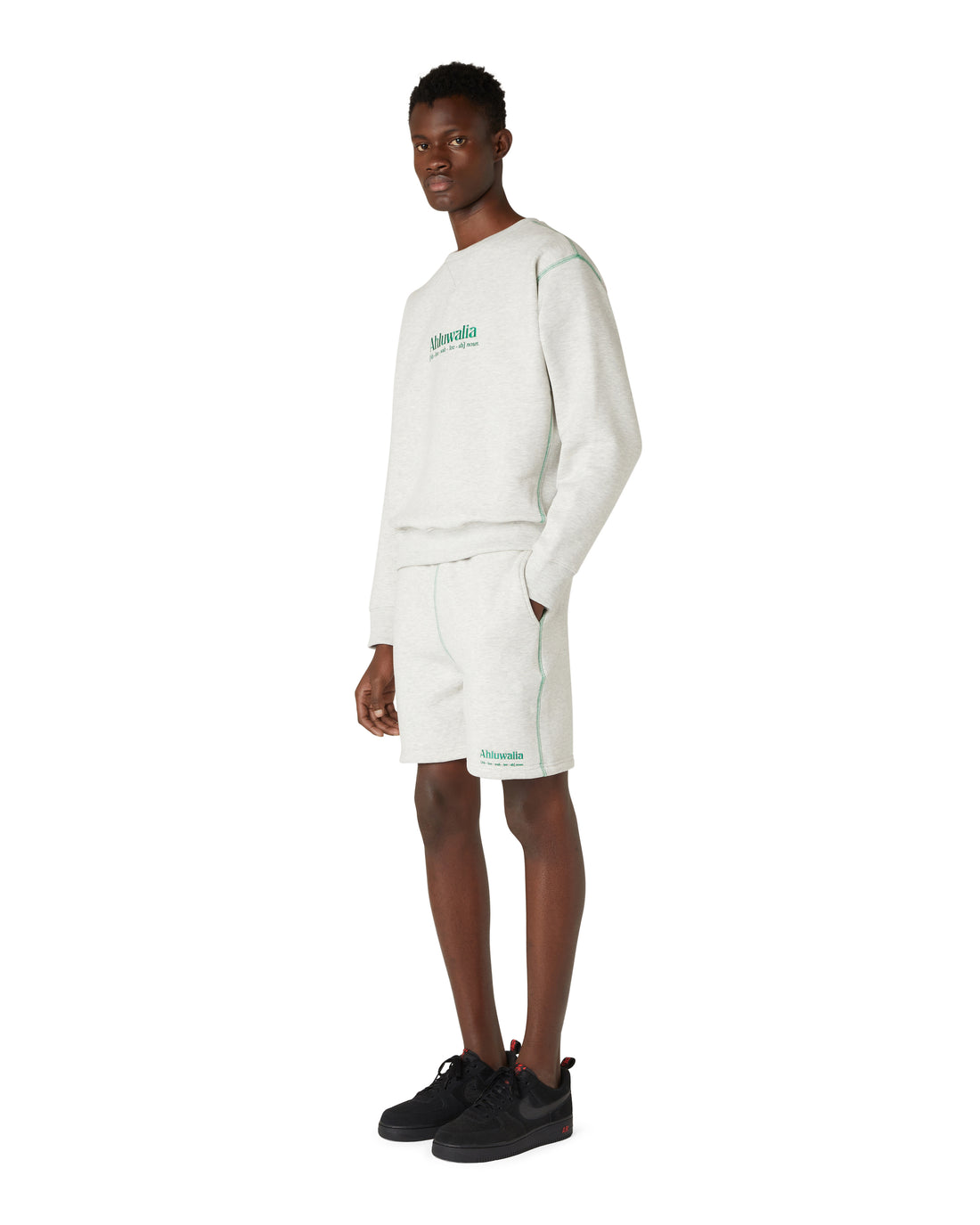 Cotton Grey Marl Shorts