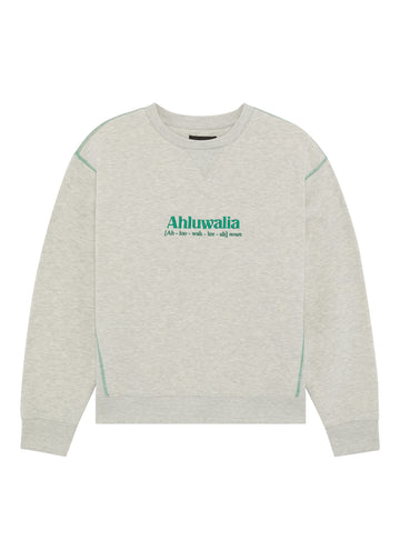 Brushed Cotton Grey Marl Sweatshirt