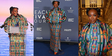 Wunmi Mosaku in Custom Ahluwalia