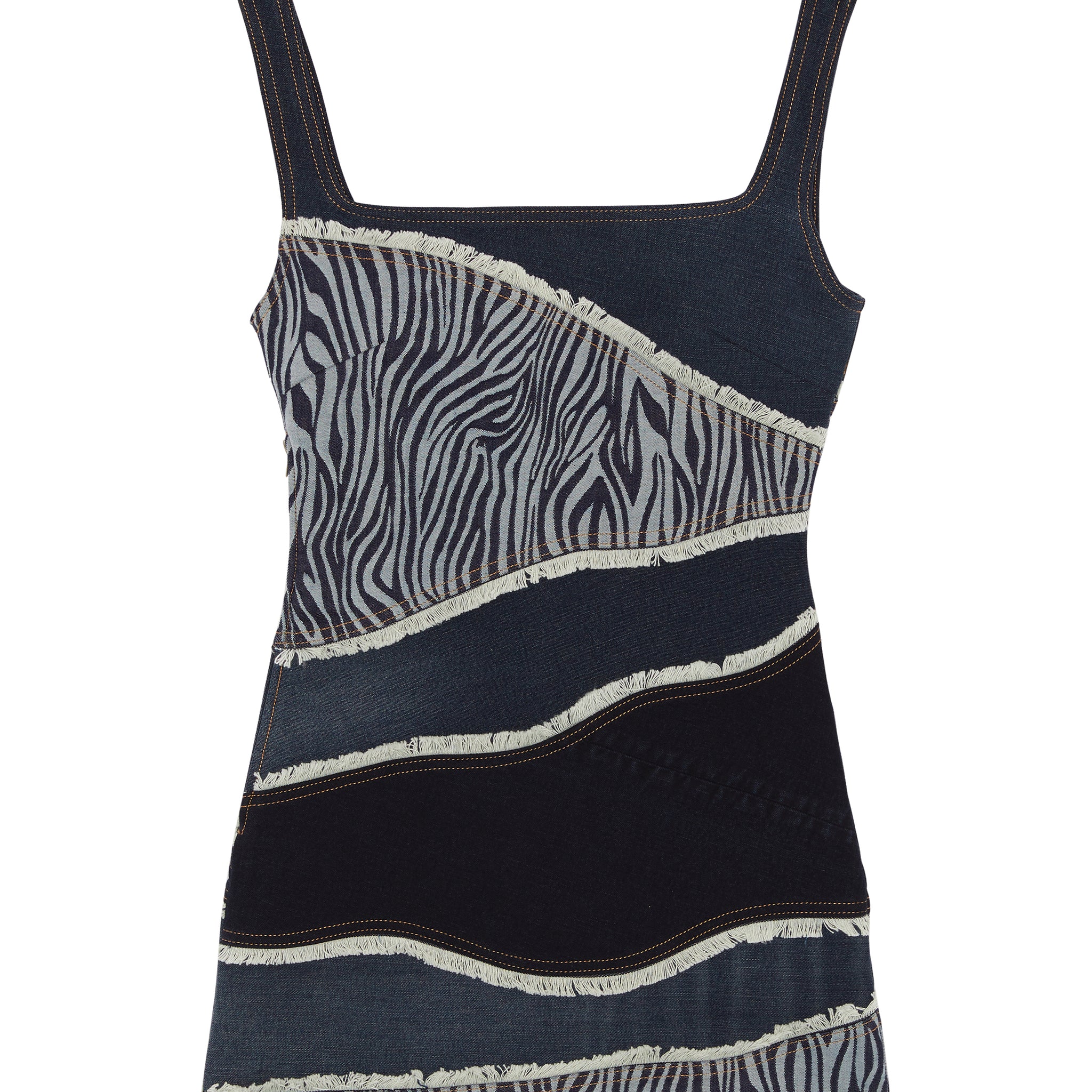 Rework Denim Dress