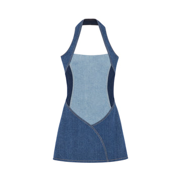 Rework Denim Mini Dress