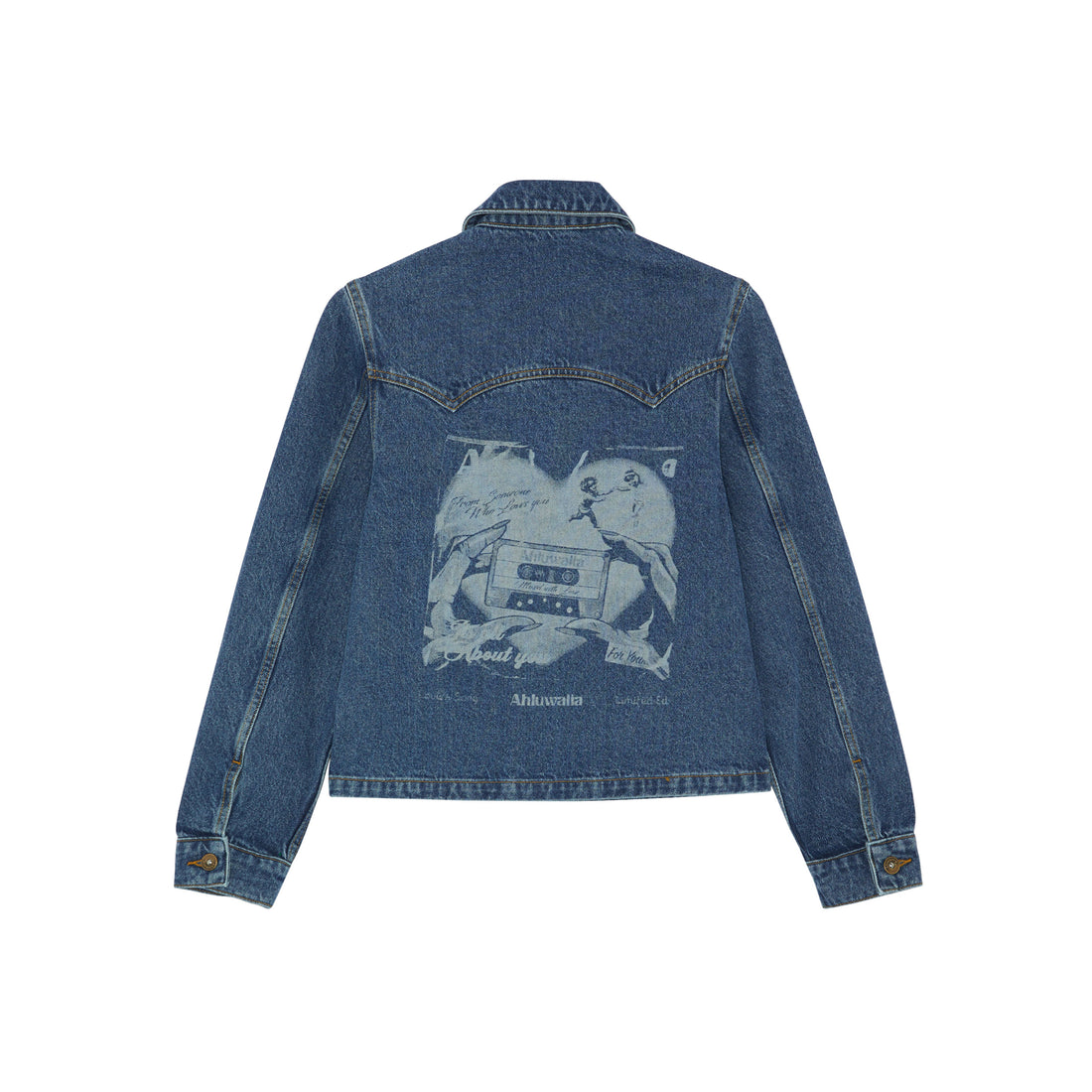 Women's Laser Denim Fitted Jacket