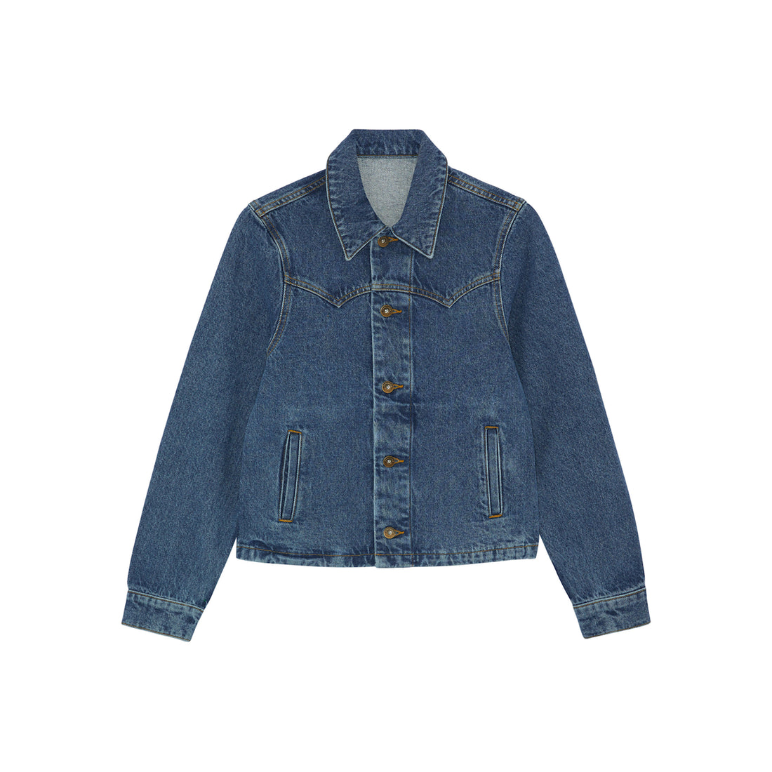 Women's Laser Denim Fitted Jacket