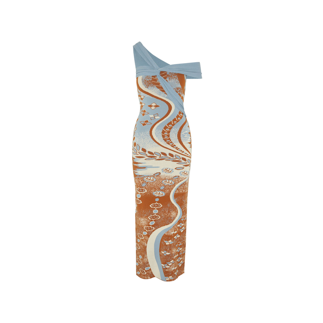 boohoo marble print knitted mini dress Knitted Scoop Back Mini Dress