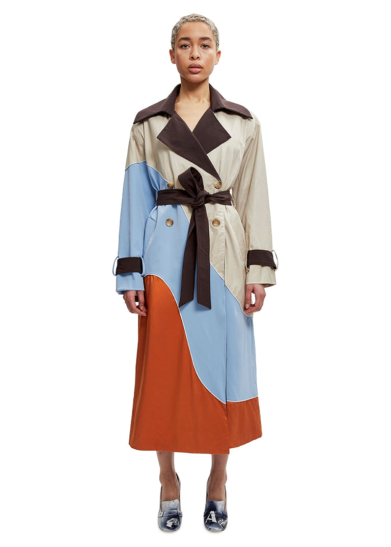 Wave Trench Coat