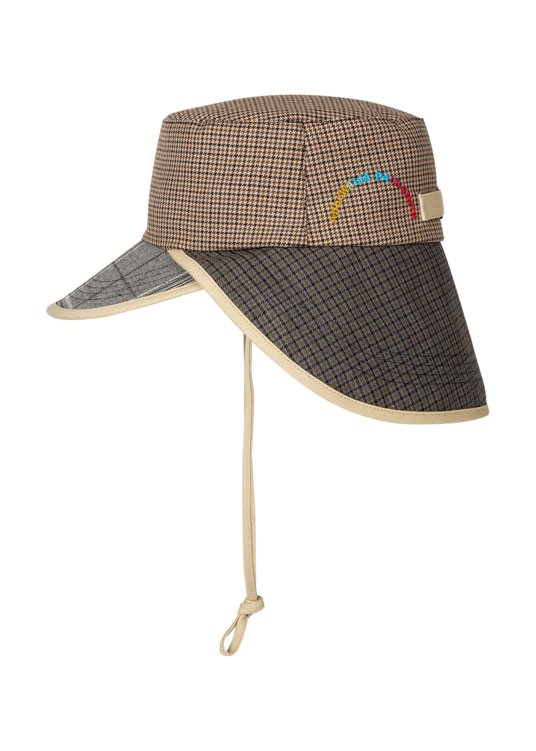 Mix up check fisherman style hat