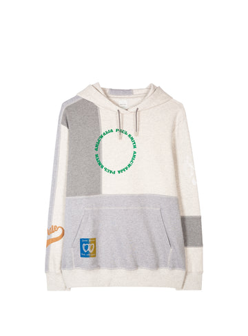 Grey marl mix up hoodie