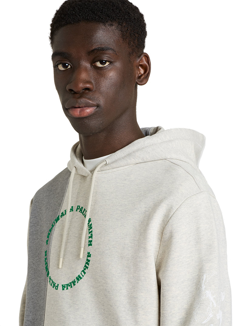 Grey marl mix up hoodie