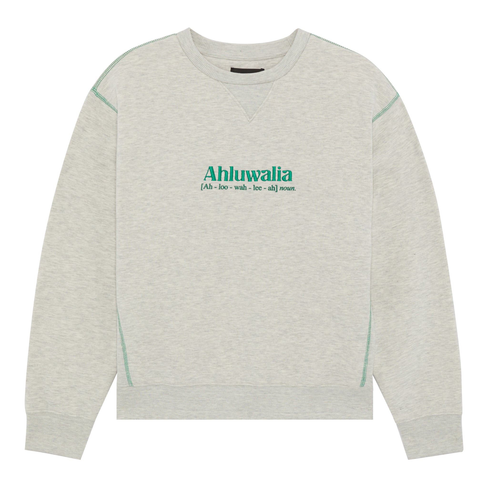 Brushed Cotton Grey Marl Sweatshirt